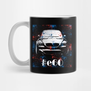 e60 abstract silhouette color Mug